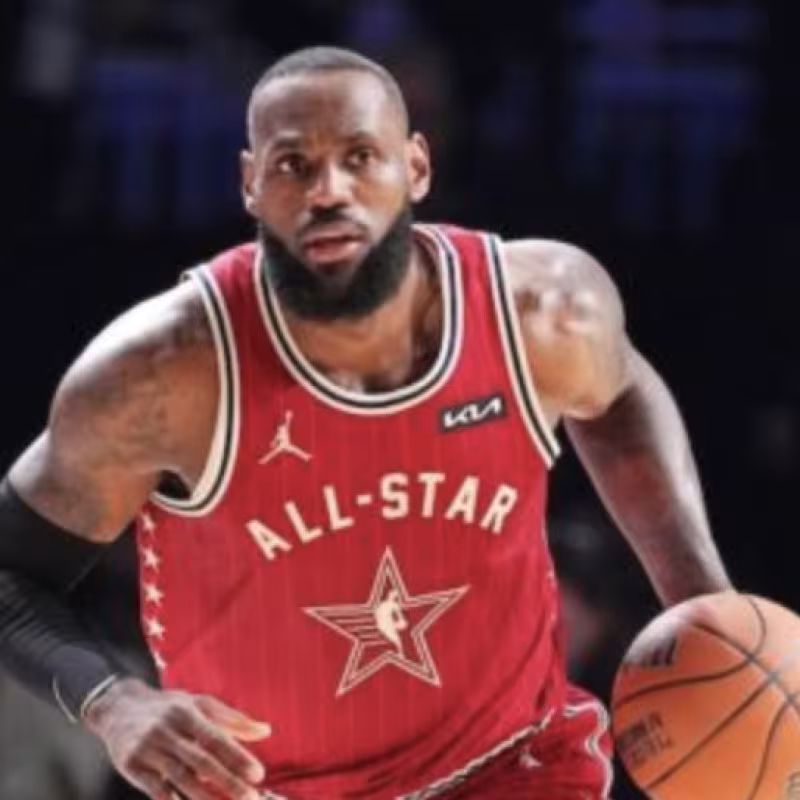 LeBron James, NBA star.