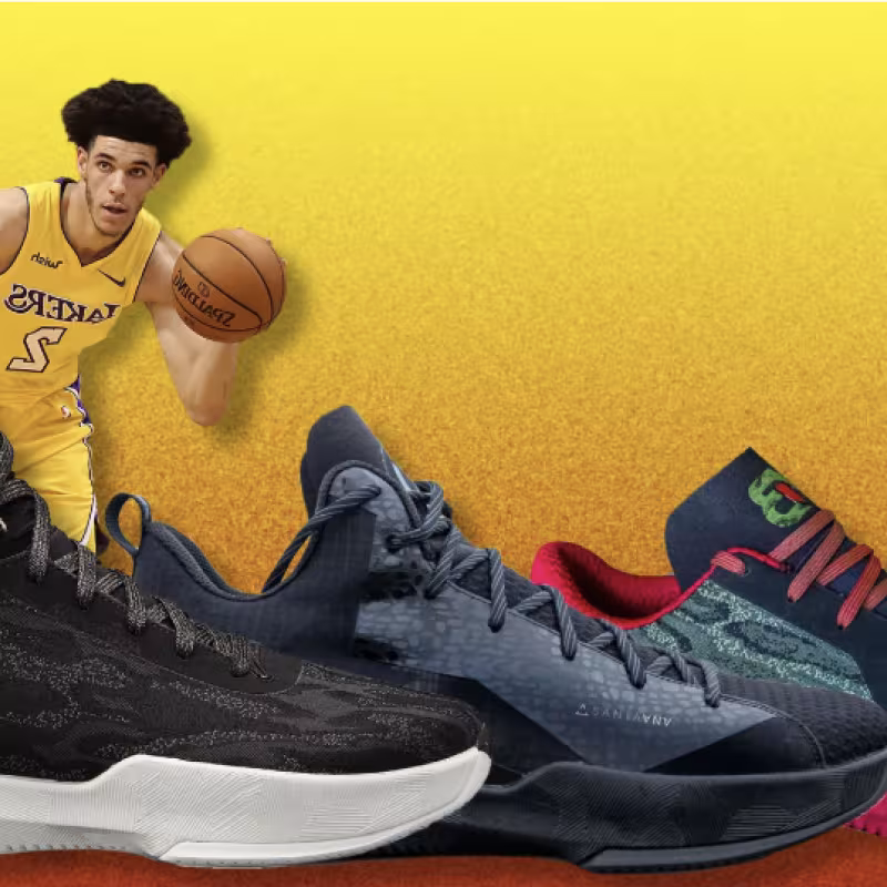Lonzo Ball, anunciando las Big Baller Brand.