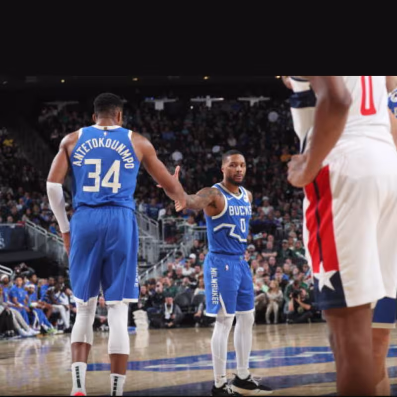 Antetokounmpo and Lillard are already working together. Photo: gettyimages