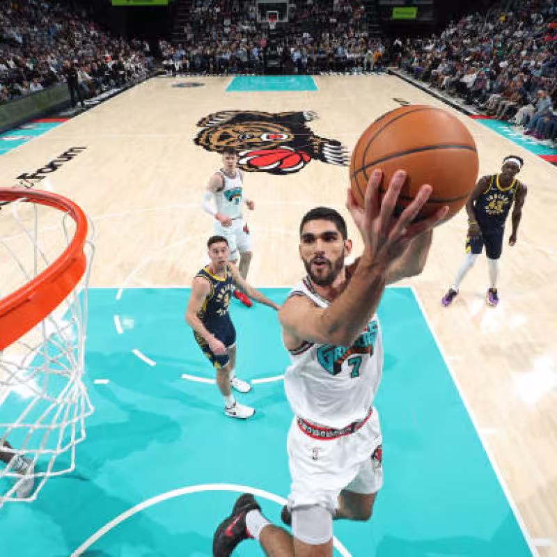 Santi Aldama, actuación Pacers. Foto: gettyimages