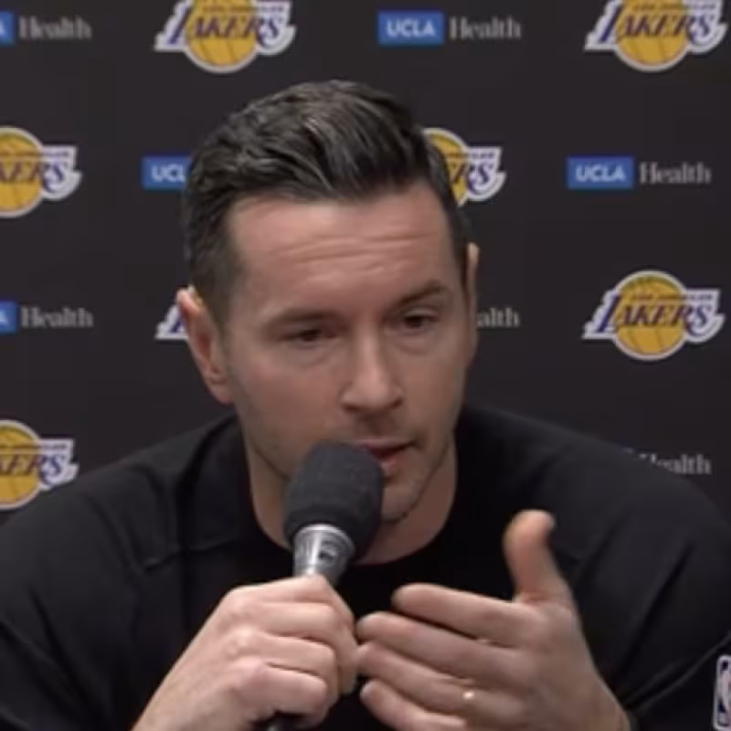 JJ Redick, entrenador de Los Angeles Lakers. 