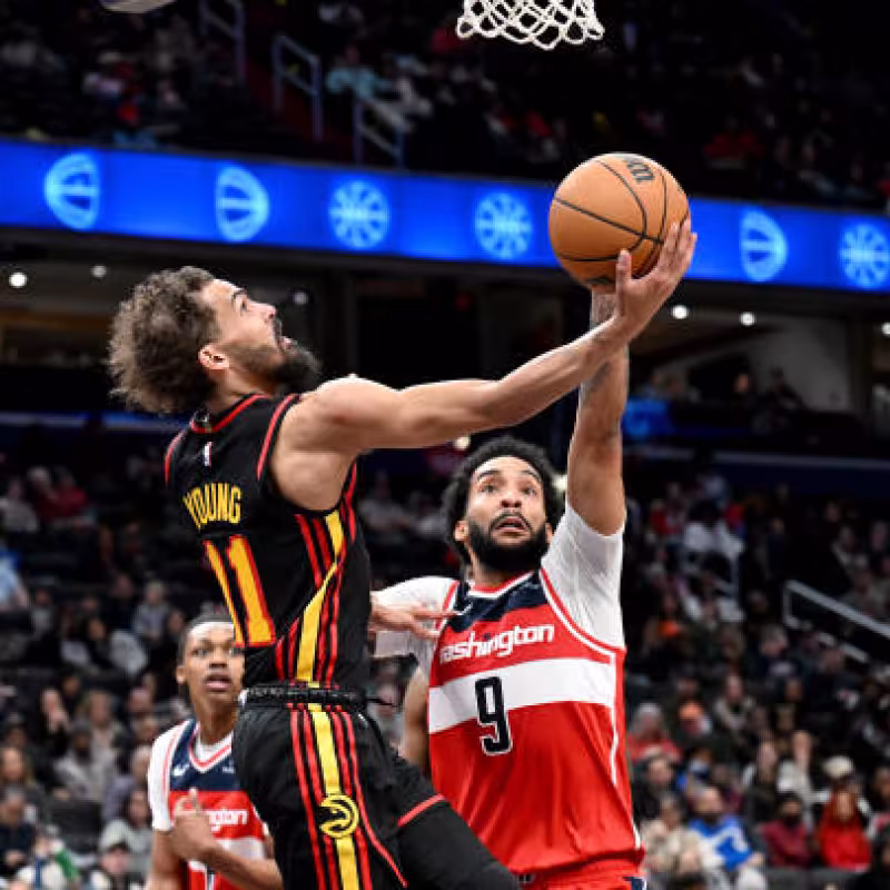 Trae Young, actuación histórica. Foto. gettyimages