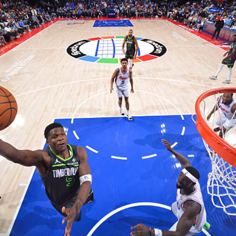 Anthony Edwards, ganando con los Timberwolves. Foto: gettyimages