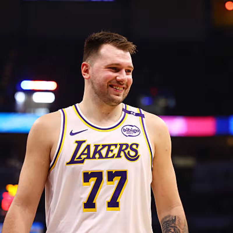 Luka Doncic, paliza de Lakers a los Thunder. Foto: gettyimages