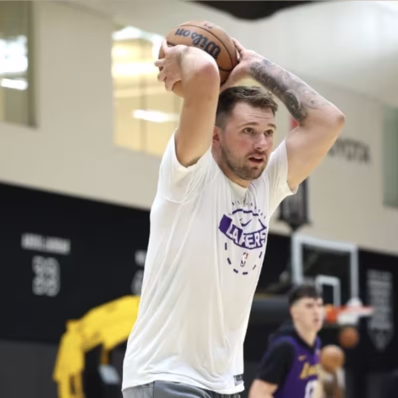 Luka Doncic, estrella de Los Angeles Lakers. 