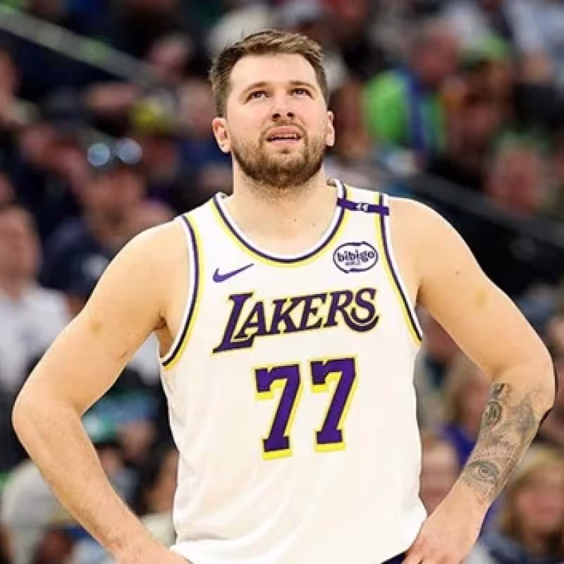 Luka Doncic, star of the Los Angeles Lakers.