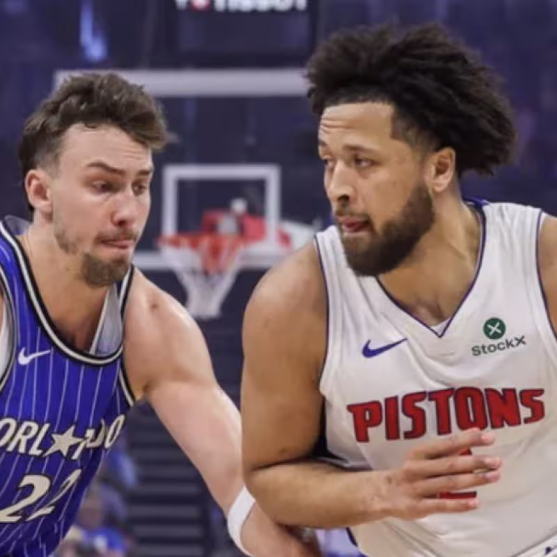 Detroit Pistons on the brink of being eliminated by Orlando Magic.