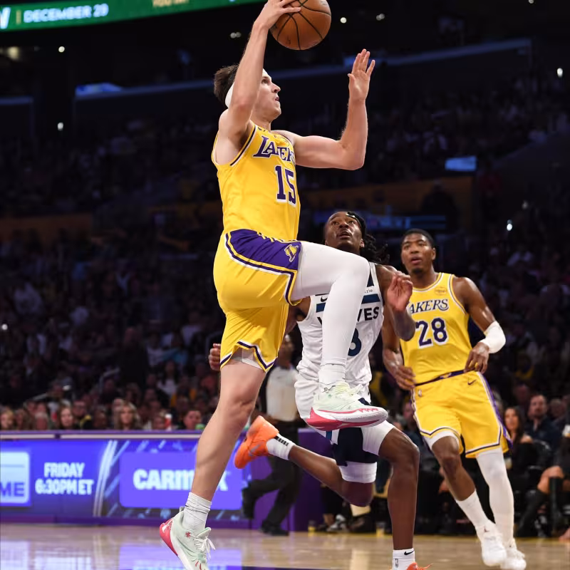 Austin Reaves, star of the Los Angeles Lakers.