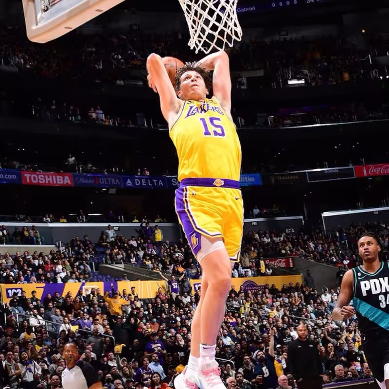 Austin Reaves, estrella de Los Angeles Lakers. 