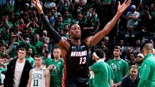 Bam Adebayo, jugador de Miami Heat.