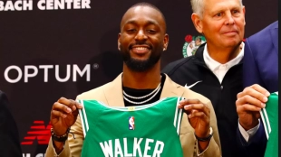 Kemba Walker, el día de su presentación con los Celtics.