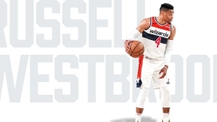 Russell Westbrook, estrella de Washington Wizards.