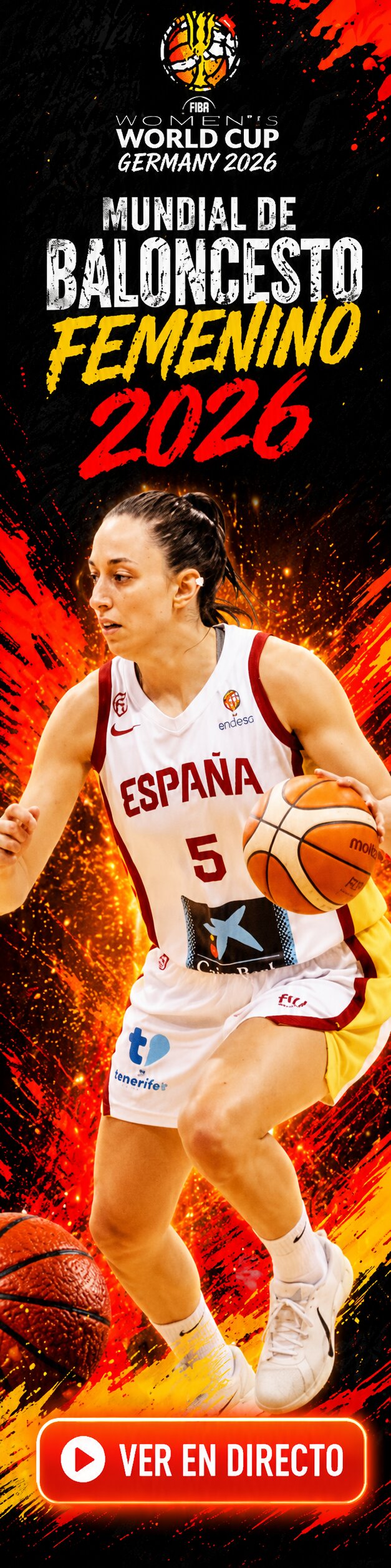 Ver Mundial Baloncesto Femenino 2026 en directo gratis
