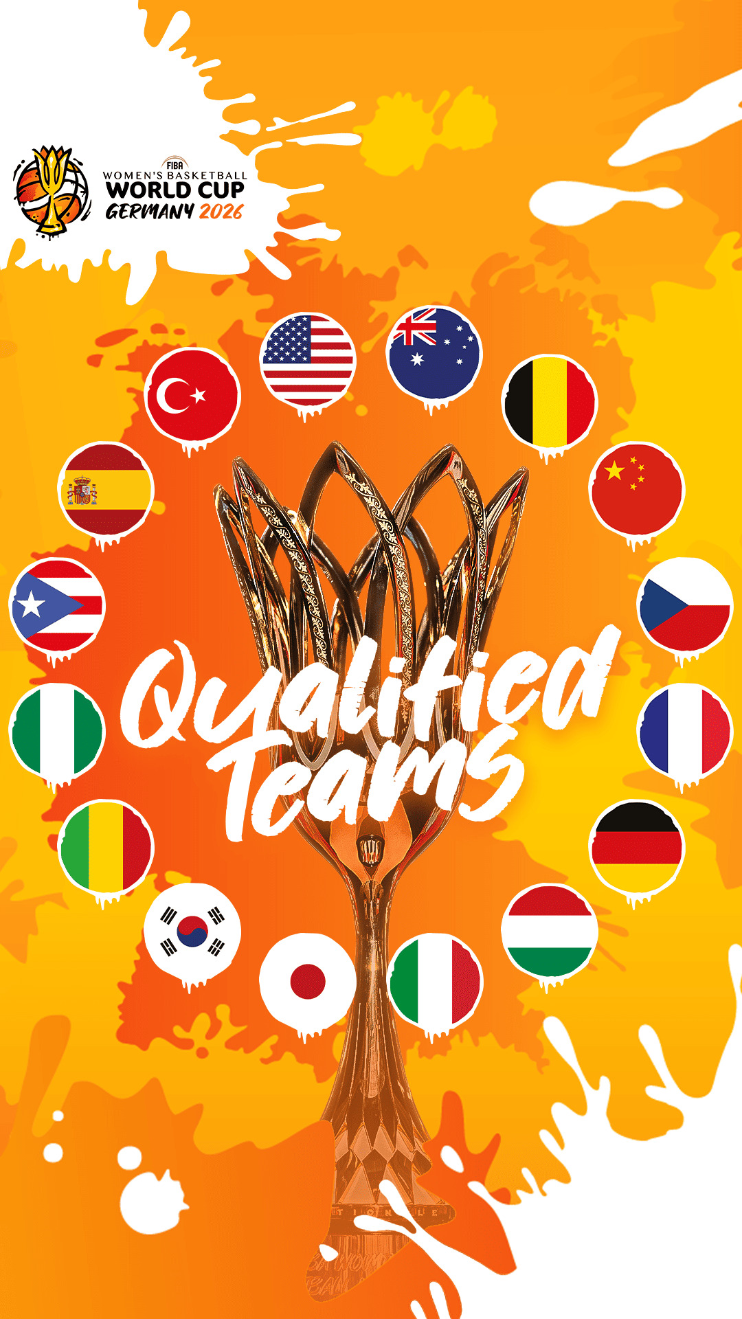 Selecciones clasificadas al Mundial Femenino de Baloncesto FIBA 2026