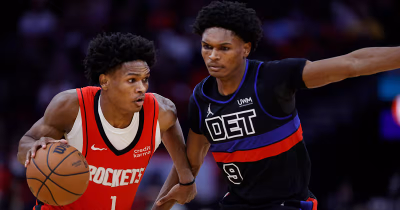 Ausar Thompson, defendiendo a su hermano gemelo Amen Thompson