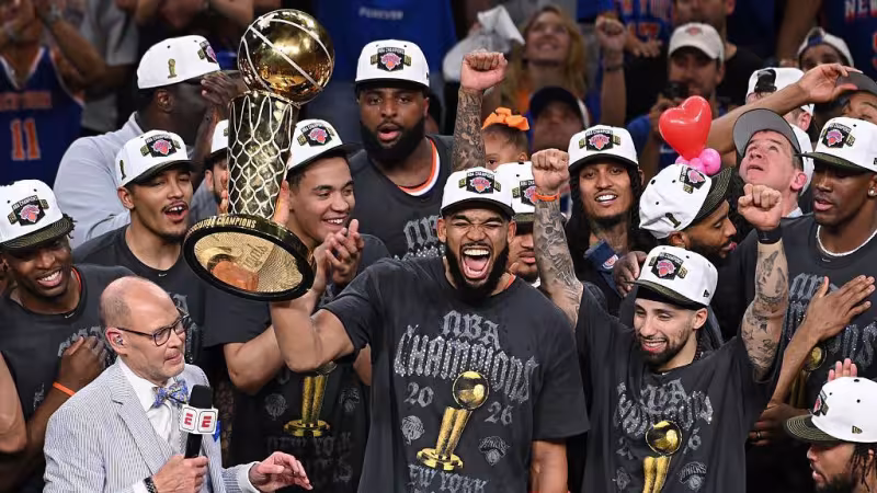 Los New York Knicks, campeones de la NBA 2026