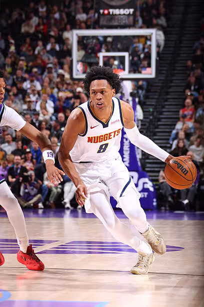 Peyton Watson, pie fuera de Denver Nuggets. Foto: gettyimages