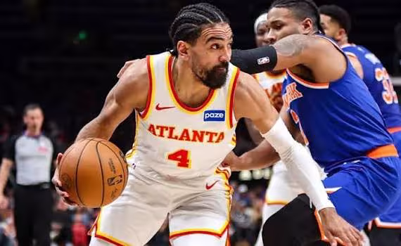 Gabe Vincent, en un partido contra los New York Knicks