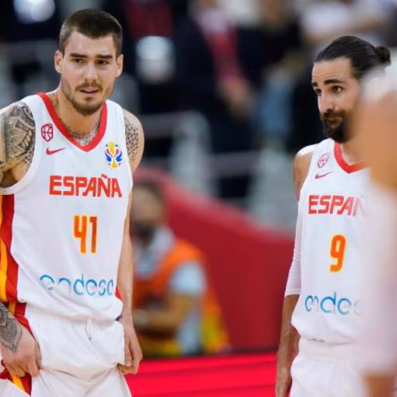 Juancho Hernángomez y Ricky Rubio | Foto: feb