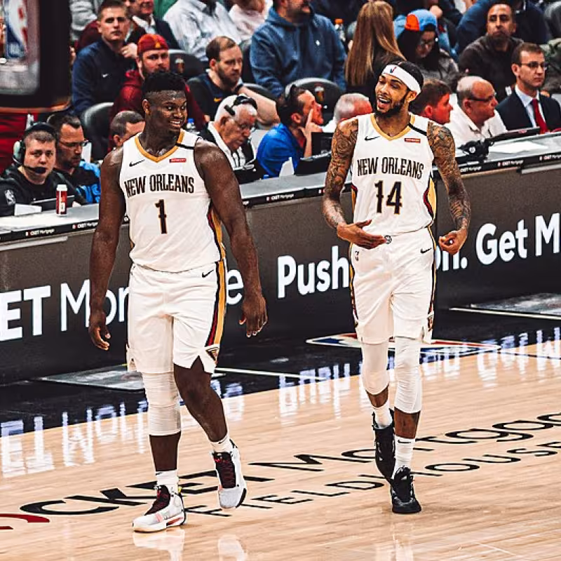 Zion Williamson y Brandon Ingram