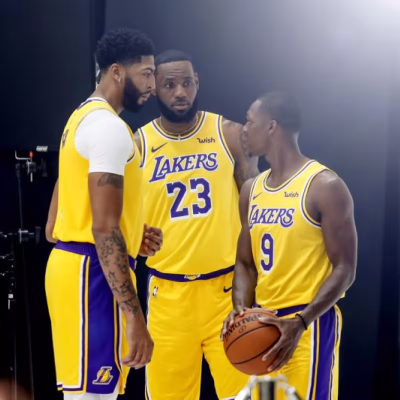 LeBron James, Anthony Davis y Rajon Rondo | Foto: getty images