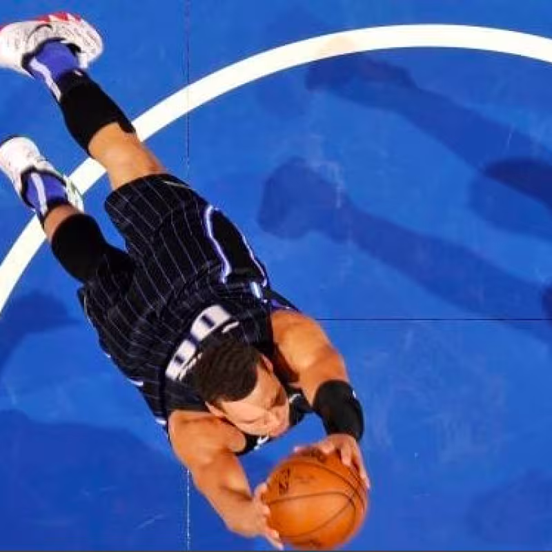 Aaron Gordon no pudo conseguir su primer galardón del concurso de mates.