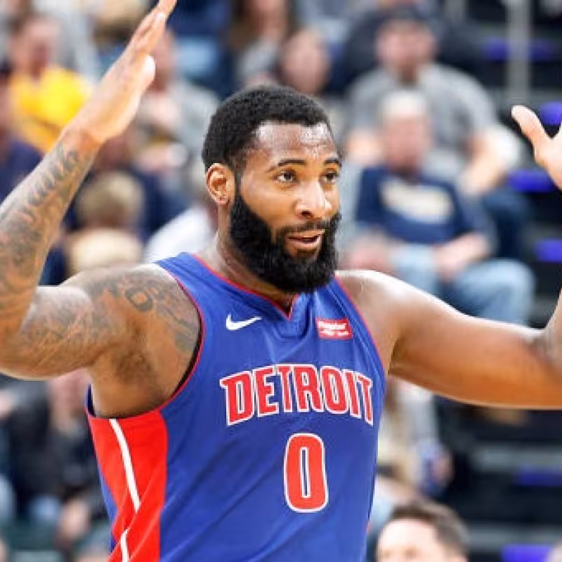Reggie Jackson y Andre Drummond, jugadores de Detroit Pistons.