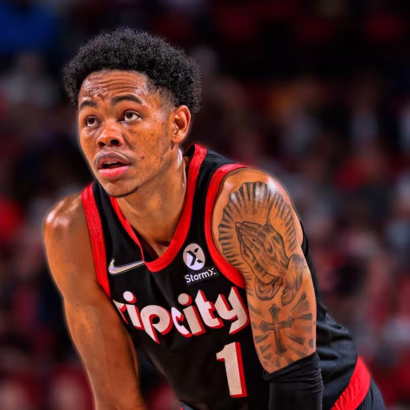 Anfernee Simons, jugador de Portland Trail Blazers.