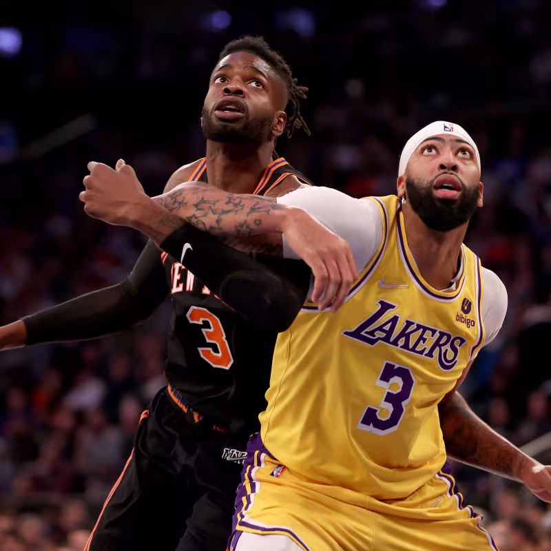 Anthony Davis, estrella de Los Angeles Lakers. 