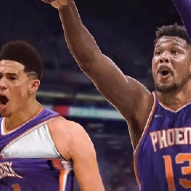 DeAndre Ayton y Devin Booker acabaron peleándose en la derrota de los Suns contra Miami