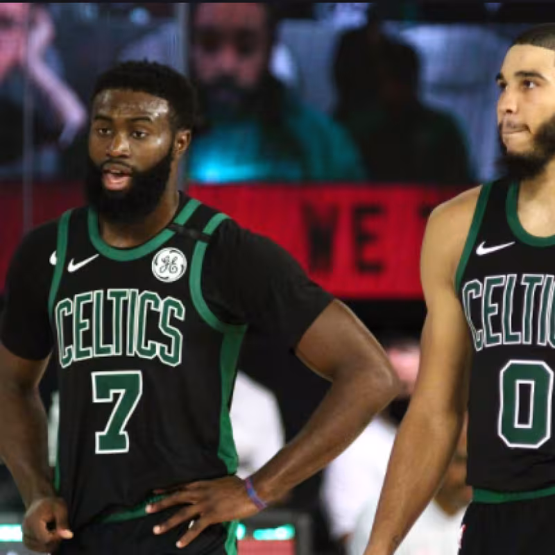 Jayson Tatum y Jaylen Brown, las estrellas de Boston Celtics "Foto: NBA.com"