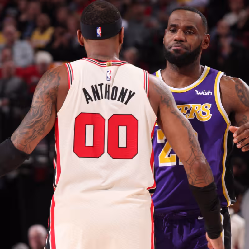 LeBron James y Carmelo Anthony podrían jugar juntos en los Lakers.