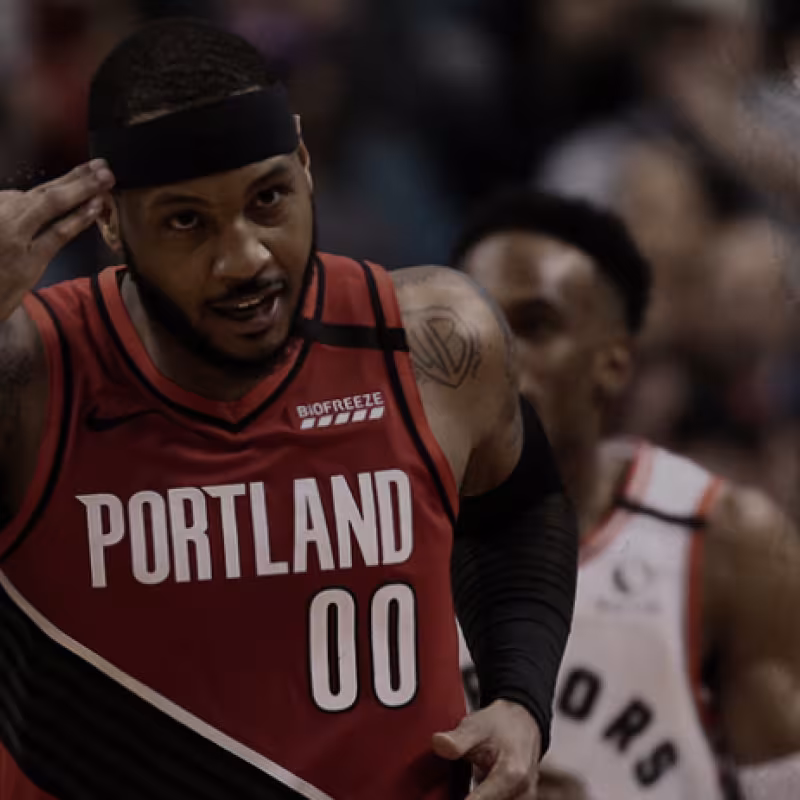 Carmelo Anthony, el héroe de los Blazers en Toronto.