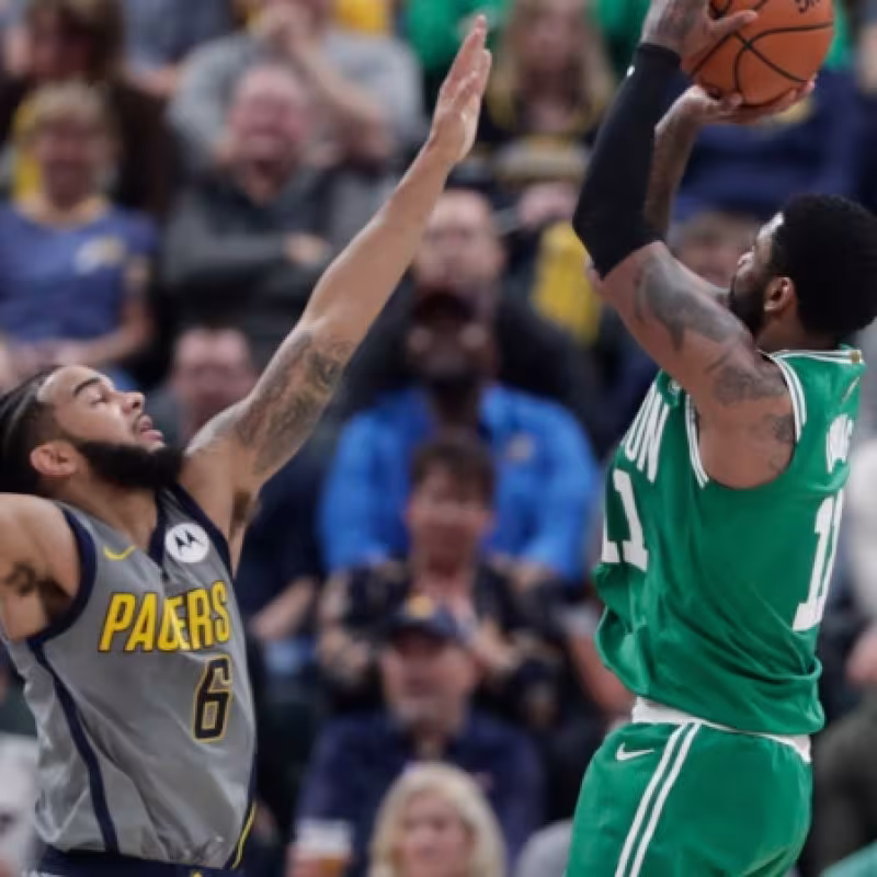 Kyrie Irving estuvo muy activo hasta al final del tercer cuarto.
