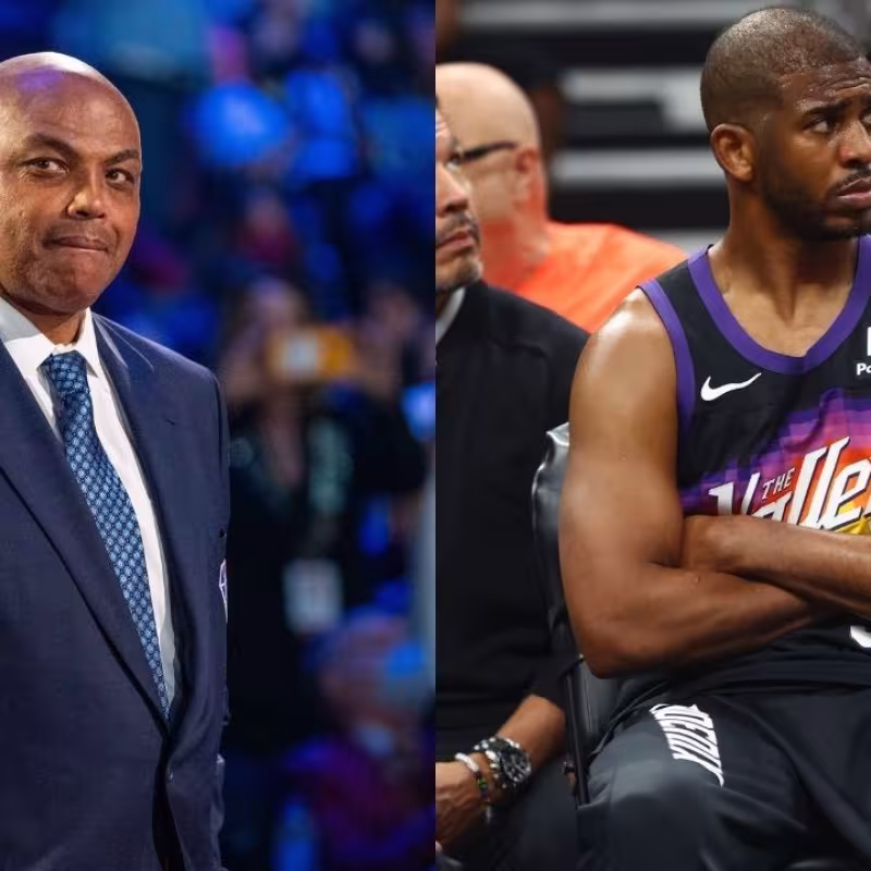 Charles Barkley, ex jugador de la NBA, y Chris Paul, base de Phoenix Suns.