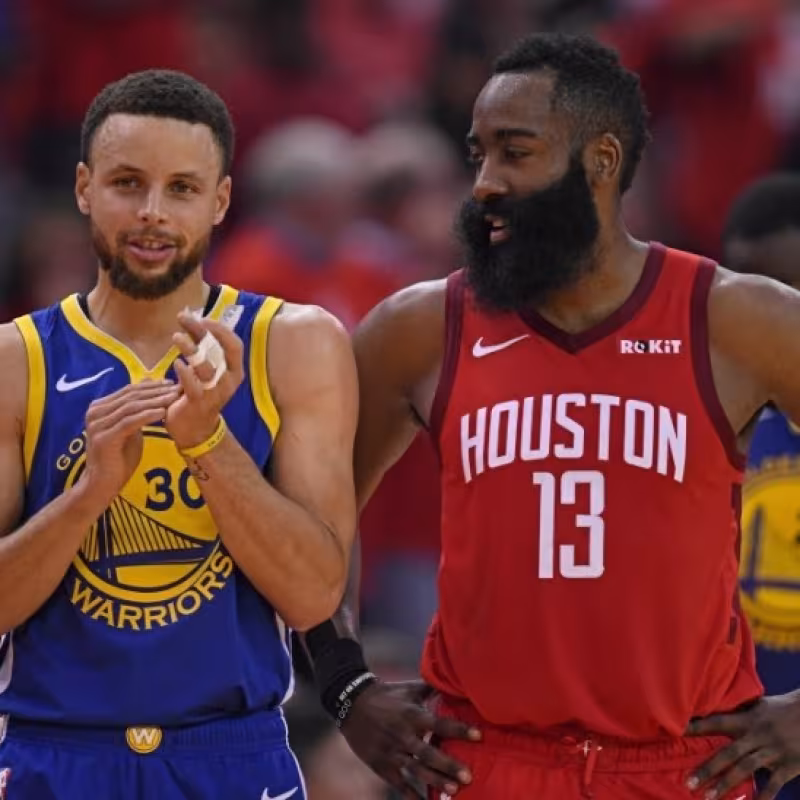 Stephen Cury y James Harden.