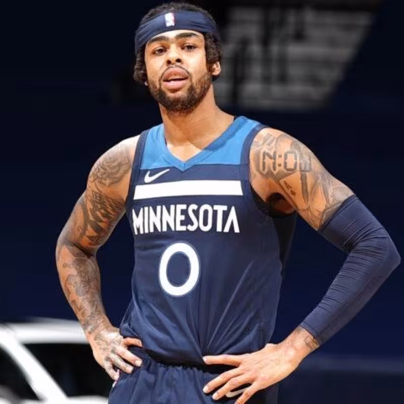D'Angelo Russell, jugador de Minnesota Timberwolves.