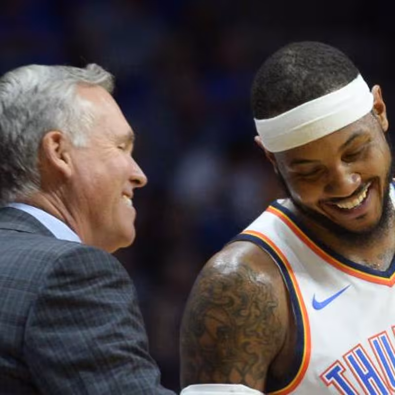 D'Antoni y Anthony, durante la temporada pasada.