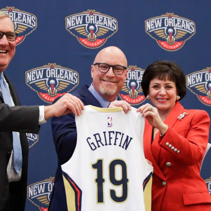 Griffin fue presentado como nuevo GM de los Pelicans. Foto: @PelicansNBA