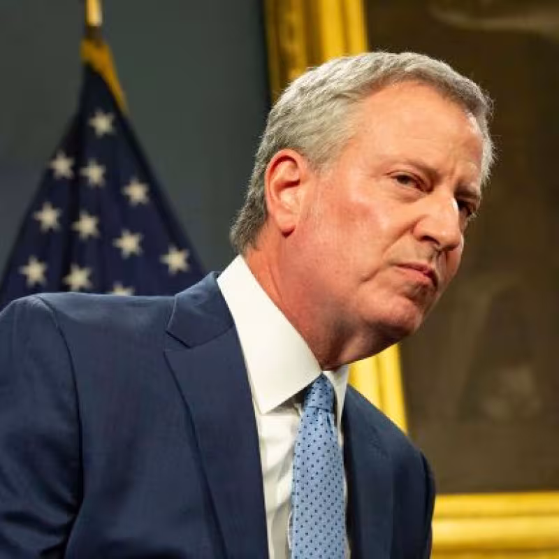 Bill de Blasio, alcalde de Nueva York.