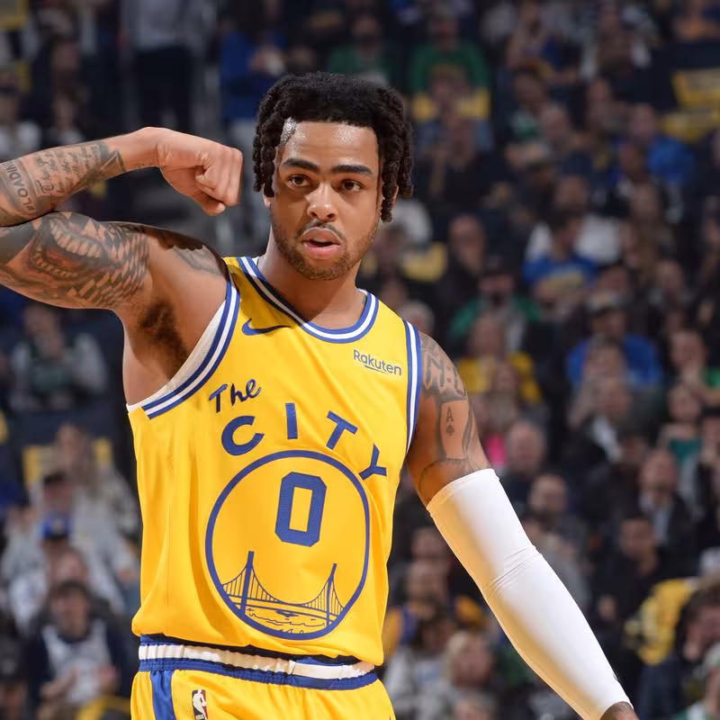 D'Angelo Russell, jugador de Golden State Warriors.