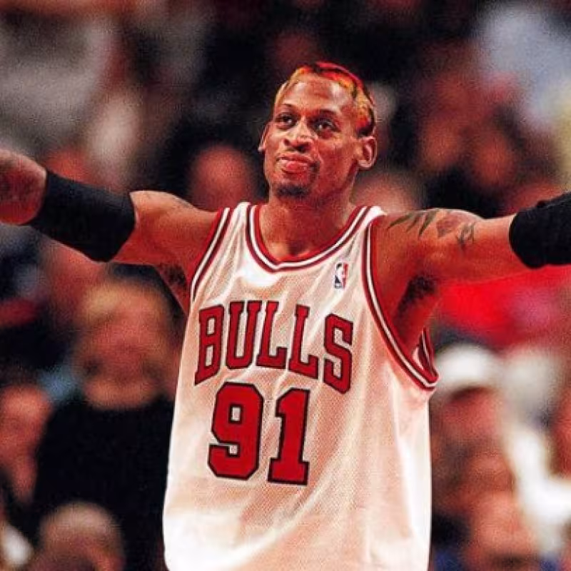 Dennis Rodman, ex jugador y leyenda de Chicago Bulls.