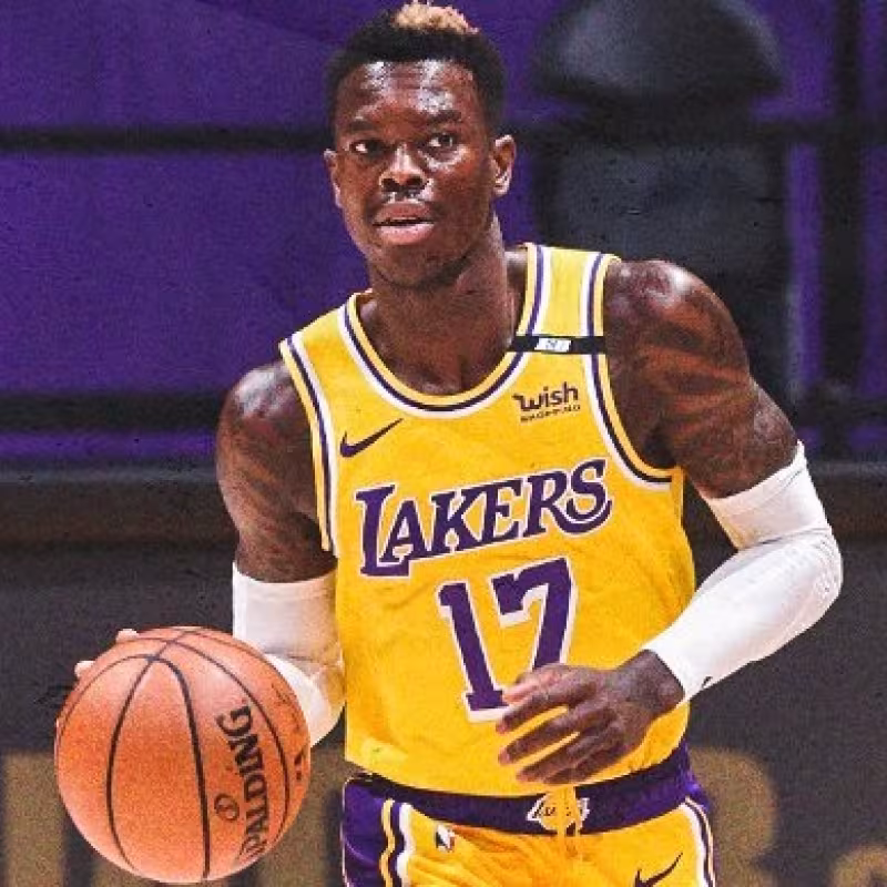 Dennis Schröder, jugador de Los Angeles Lakers.