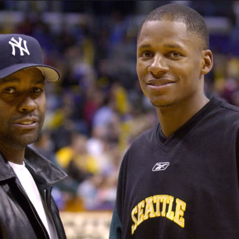 Denzel Washington y Ray Allen fueron compañeros en 'He Got Game'.