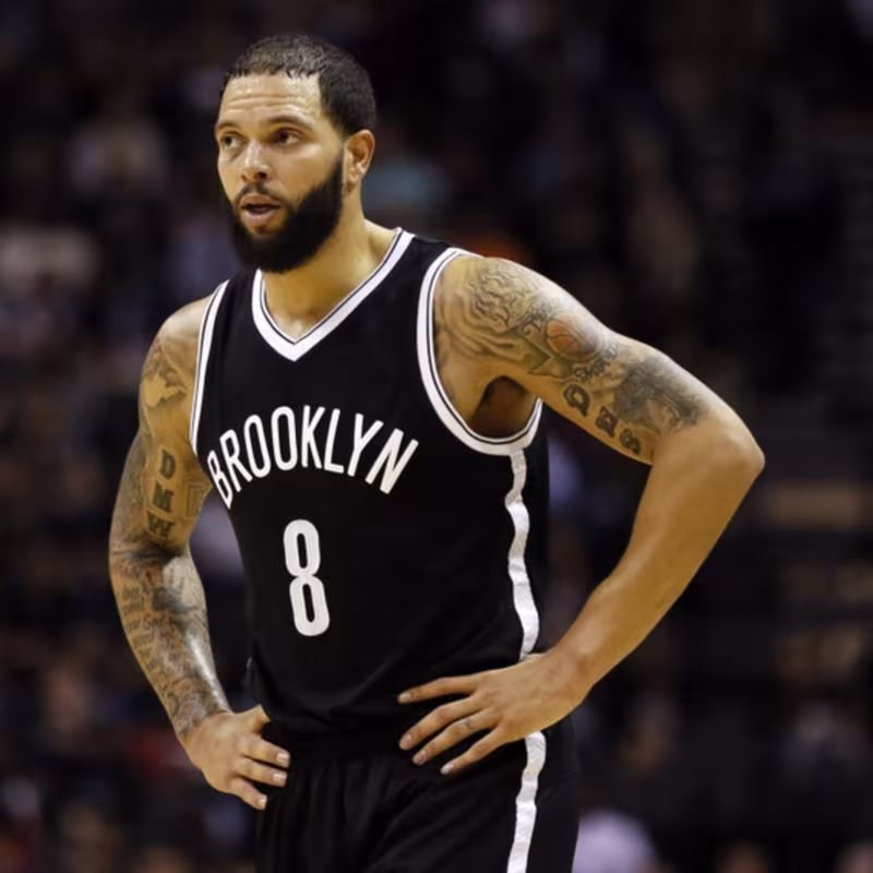 Deron Williams, con la camiseta de Brooklyn Nets.