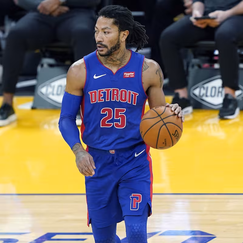 Derrick Rose, jugador de Detroit Pistons.