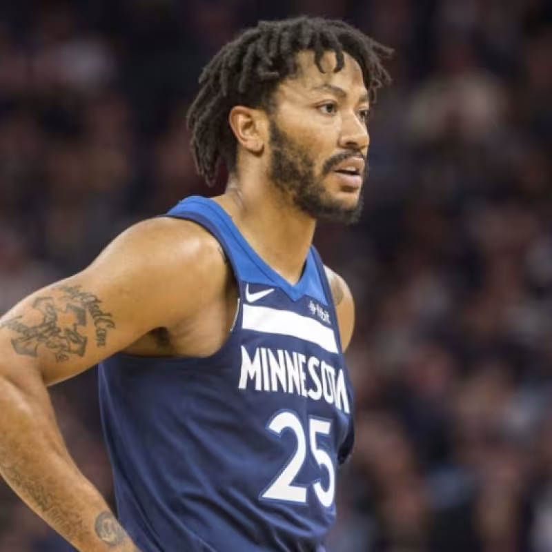 Derrick Rose, jugador de Minnesota Timberwolves.