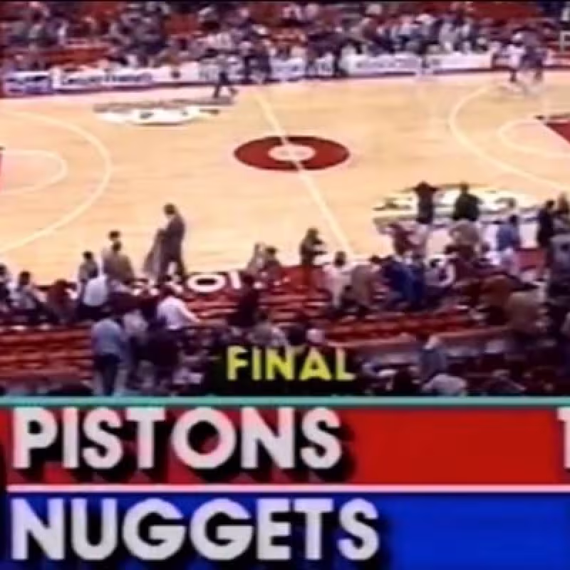 Detroit Pistons vs. Denver Nuggets: locura total en los ochenta.