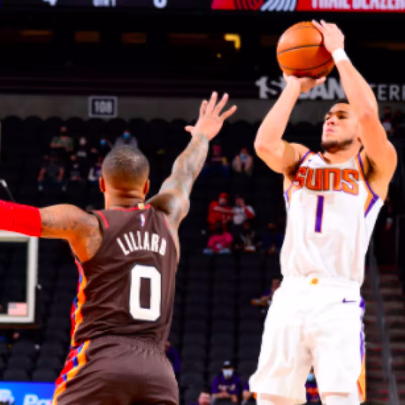 Los Suns pasan por encima de los Blazers al ritmo de Devin Booker