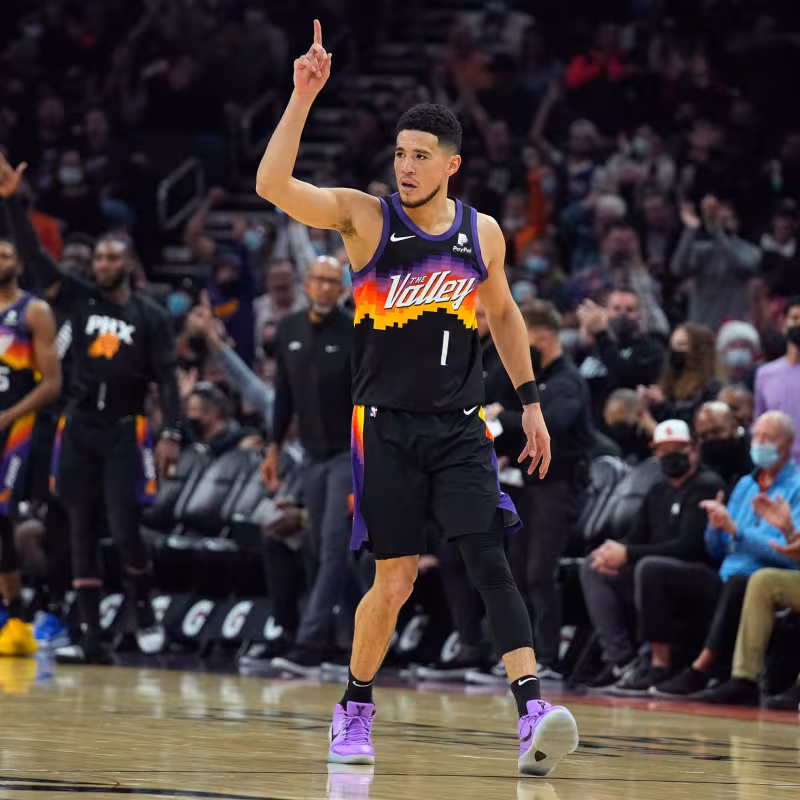 Devin Booker, estadísticas NBA racha triunfal. Foto: gettyimages